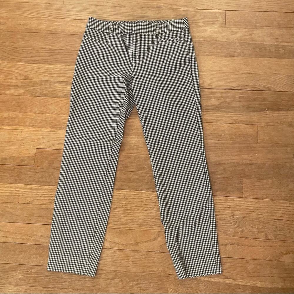 Banana Republic Sloan black white casual pants size 0 b23